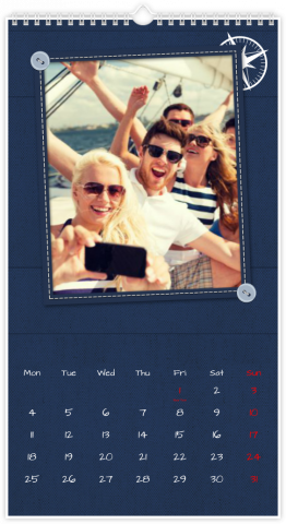 Photo Calendar 32,5x60,5 (XL) Sailor Stories