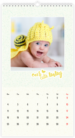 Photo Calendar 33x60,5 (XL) My Little Love