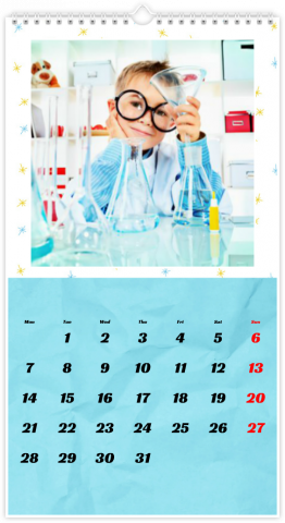 Photo Calendar 13x24 inches Souvenir