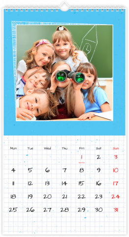 Photo Calendar 32,5x60,5 (XL) School Note