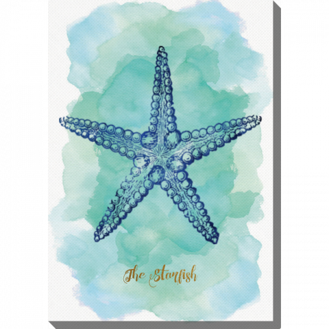  Vertical Blue Starfish