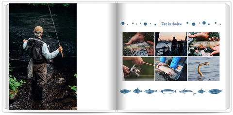 Premium Fotoboek 20x20 Cadeau voor elke visser