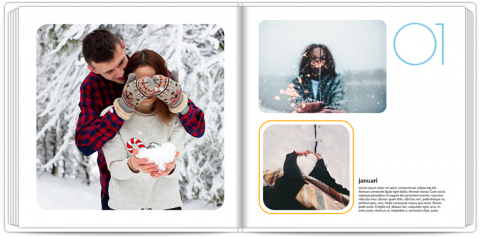 Premium Fotoboek 20x20 Jaaroverzicht