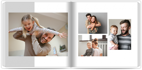 Premium Fotoboek 20x20 Familieherinneringen - Grijs
