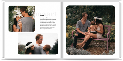 Premium Fotoboek 30x30 Mijn jaar in foto's