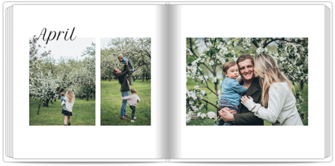 Premium Fotoboek 30x30 Een jaar vol herinneringen