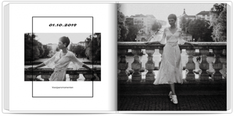 Premium Fotoboek 30x30 Zwart element
