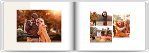 Premium Fotoboek A4 Liggend Familieherinneringen - Beige