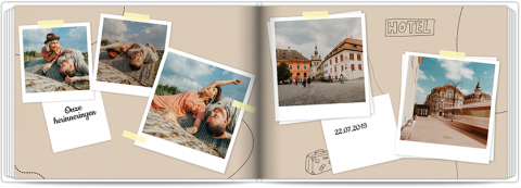 Premium Fotoboek A4 Liggend Reisherinneringen