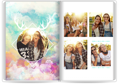 Premium Fotoboek A4 Staand Insta kleur