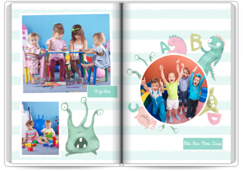 Premium Fotoboek A4 Staand Kleine monsters