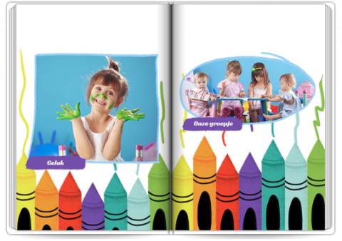 Premium Fotoboek A4 Staand Kindertekening