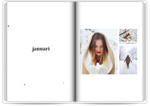 Premium Fotoboek A4 Staand Jaarboek - samenvatting van het jaar
