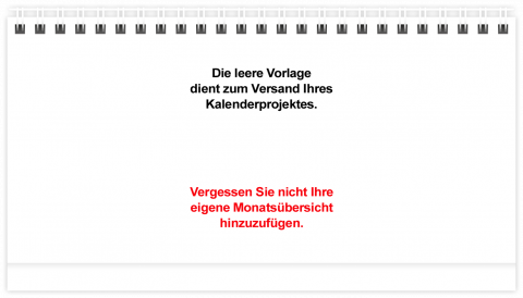 Tischkalender A5 Ihr eigenes Projekt