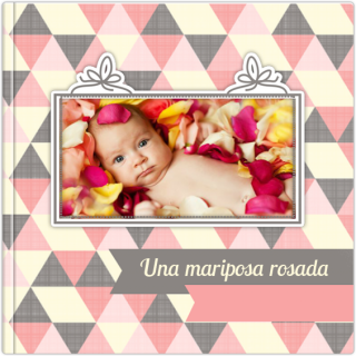 Álbum De Lujo 15x15 Una mariposa rosada