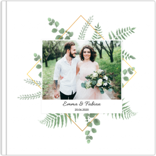Echtfotobuch 15x15 Vintage Hochzeit
