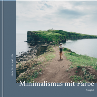 Echtfotobuch 15x15 Minimalismus mit Farbe – Graphit