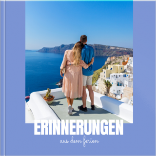 Echtfotobuch 15x15 Blauer Minimalismus