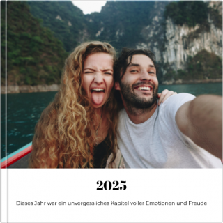 Echtfotobuch 15x15 Zusammenfassung des Jahres - minimalistischer Stil