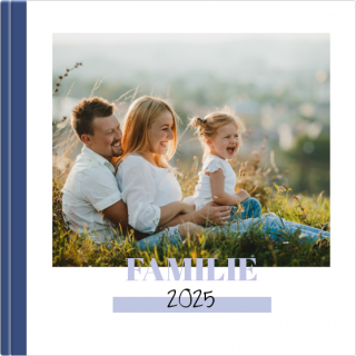 Echtfotobuch 15x15 Familienerinnerungen – dunkelblau