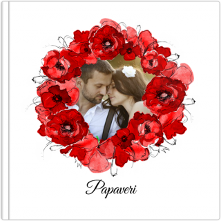 Fotoalbum Lusso 15x15 Papaveri