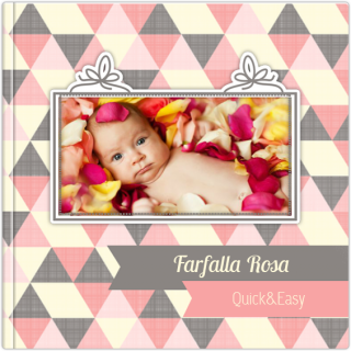 Fotoalbum Lusso 15x15 Farfalla Rosa