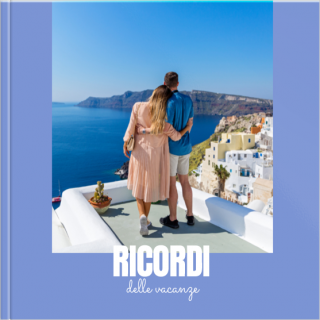 Fotoalbum Lusso 15x15 Minimalismo blu