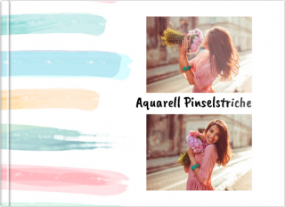 Fotobuch A5 Softcover Aquarell Pinselstriche