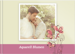 Fotobuch A5 Softcover Aquarell Blumen