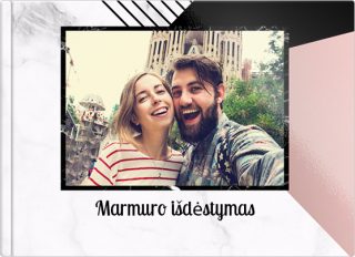 Fotoknyga A5 su minkštu viršeliu Marmuro išdėstymas
