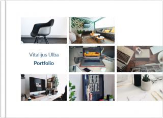 Fotoknyga A5 su minkštu viršeliu Dizainerio portfolio