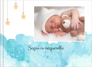 Fotolibro A5 con copertina morbida Sogni in acquerello