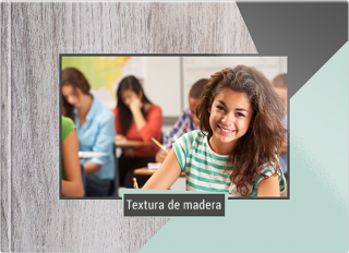 Fotolibro A5 Tapa Blanda Textura de madera