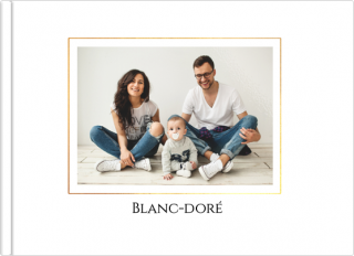 Livre Photo A5 à couverture souple Blanc-doré