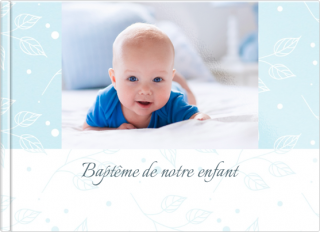 Livre Photo A5 à couverture souple Baptême de notre enfant