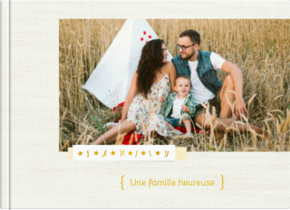 Livre Photo A5 à couverture souple Une famille heureuse