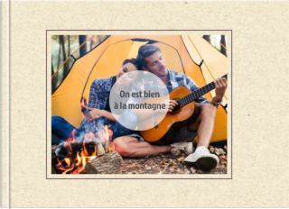 Livre Photo A5 à couverture souple On est bien à la montagne