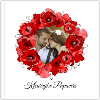 Luxe Fotoalbum 15x15 Kleurrijke Papavers