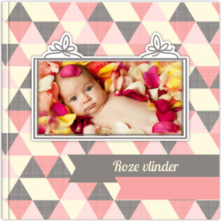 Luxe Fotoalbum 15x15 Roze vlinder