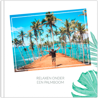Luxe Fotoalbum 15x15 Relaxen onder een palmboom