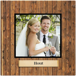 Luxe Fotoalbum 15x15 Hout