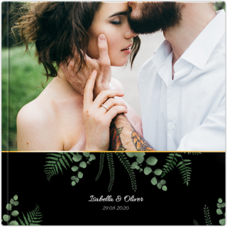 Luxury Photo Album 6x6 inches Fern Flower