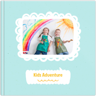 Luxury Photo Album 15x15 Kids Adventure