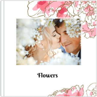 Luxury Photo Album 15x15 Flowers
