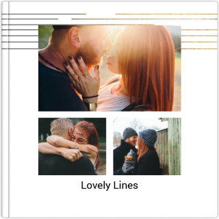 Luxury Photo Album 15x15 Lovely Lines