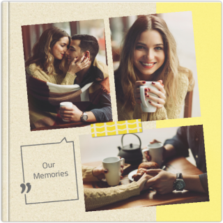 Luxury Photo Album 6x6 inches Our Memories