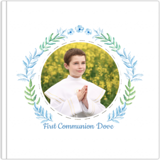 Luxury Photo Album 15x15 First Communion Dove