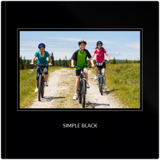 Luxury Photo Album 15x15 Simple Black