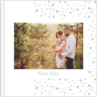 Luxury Photo Album 6x6 inches Polka Dots