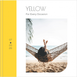 Luxury Photo Album 6x6 inches For Every Occasion - Yellow